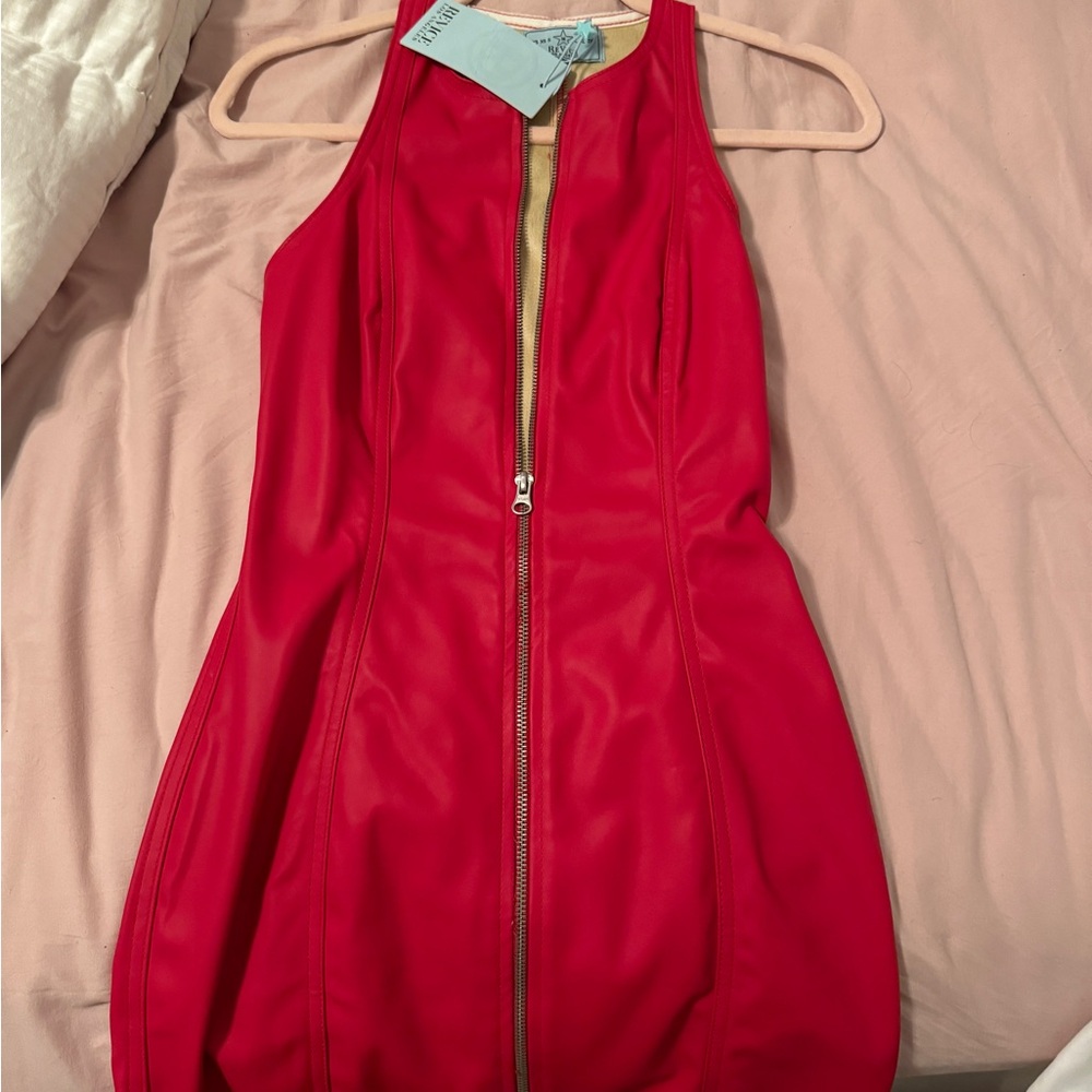 Revice Leather Zip Up Dress SOLD
